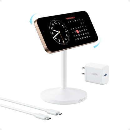 Anker MagGo Wireless Charger (Stand) with Adapter and Cable BOA