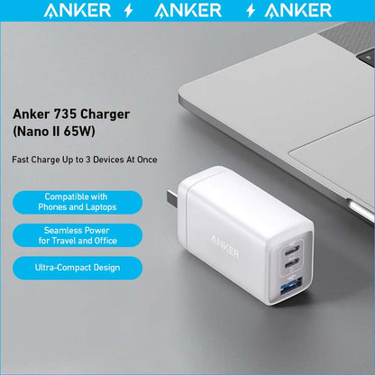 Anker Charger (Nano II 65W) (2-Pack)