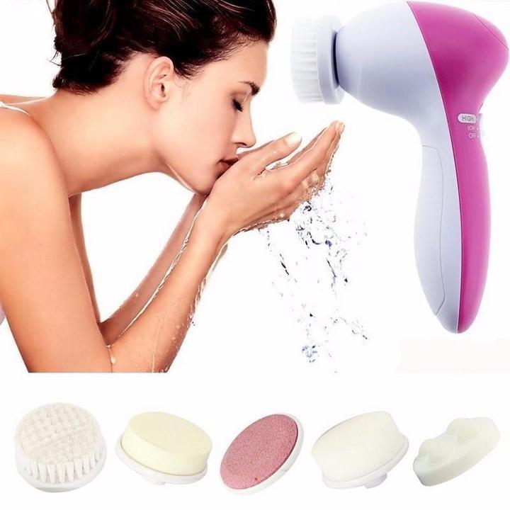 5 in 1 Electric Facial Cleansing Brush Set - Treasure Mementos