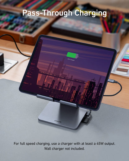 Anker USB-C Hub (8-in-1, Tablet Stand)