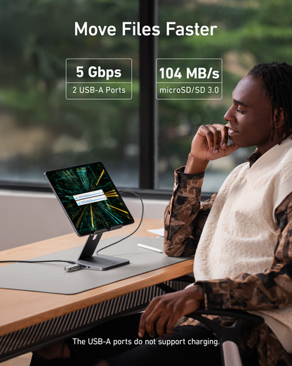 Anker USB-C Hub (8-in-1, Tablet Stand)