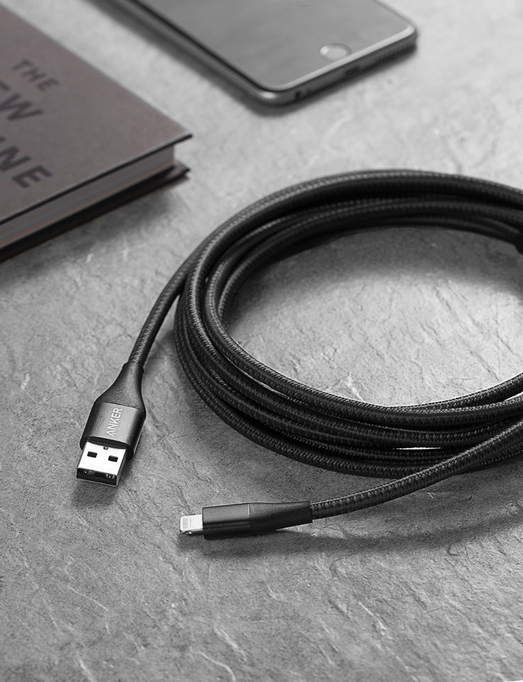 Anker  USB-A to Lightning Cable (3 ft / 6 ft / 10 ft)