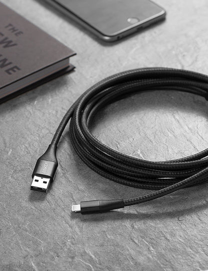 Anker  USB-A to Lightning Cable (3 ft / 6 ft / 10 ft)