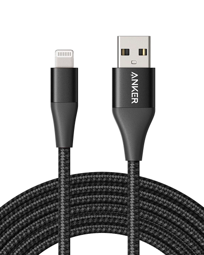 Anker  USB-A to Lightning Cable (3 ft / 6 ft / 10 ft)