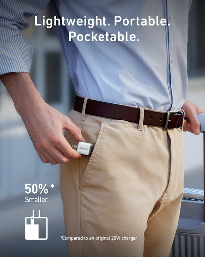 Anker Charger (Nano) with USB-C to Lightning Cable