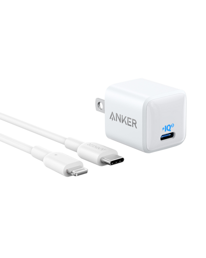 Anker Charger (Nano) with USB-C to Lightning Cable