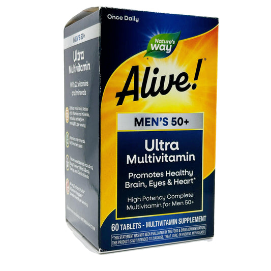 Nature’s Way Alive! Men’s 50+ Ultra Multivitamin – 60 Tablets