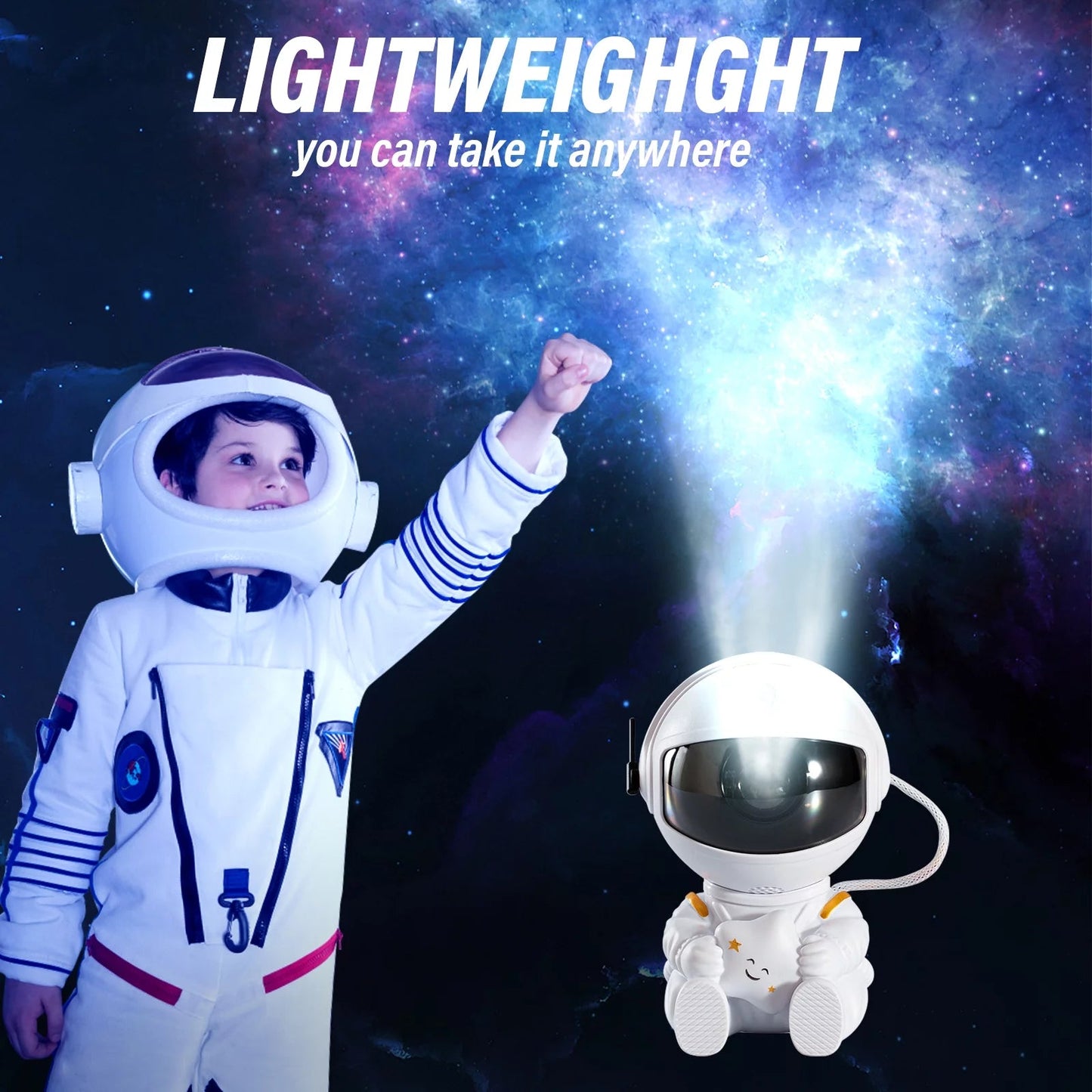 Astronaut Star Galaxy Projector, 360° Rotating Starry Sky Ceiling Led Night Light with Remote, for Kids Bedroom Party Decoration Lights (Black Guitar Model) - Treasure Mementos