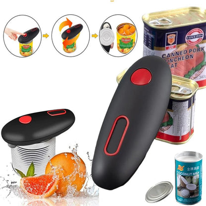 Electric Can Opener – One - Touch Automatic Opener for Cans, Jars & Bottles - Treasure Mementos