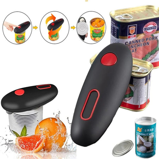 Electric Can Opener – One - Touch Automatic Opener for Cans, Jars & Bottles - Treasure Mementos