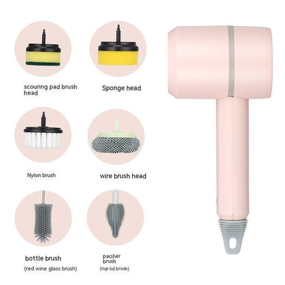 Electric Cleaning Brush – USB Rechargeable Scrubber for Dishes, Kitchen & Bathroom - Treasure Mementos
