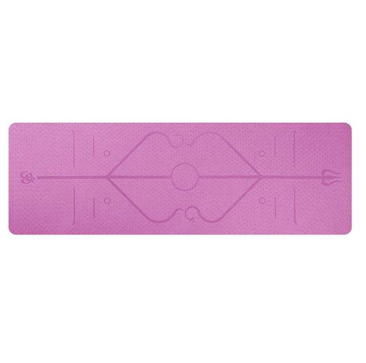 Non - Slip Yoga Mat with Alignment Lines - Treasure Mementos