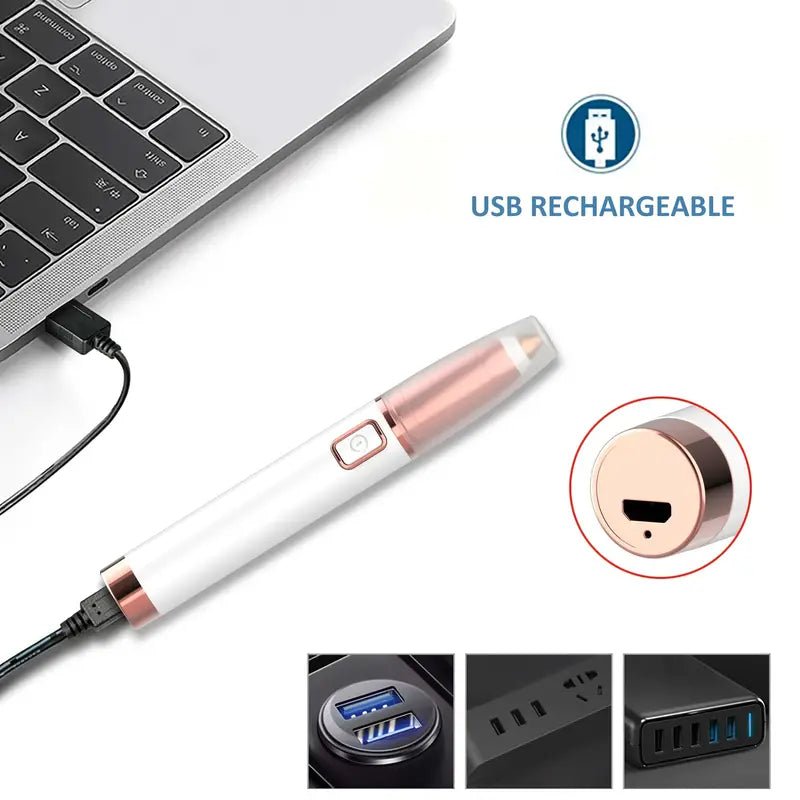 Rechargeable Painless Eyebrow Hair Remover Tool - Treasure Mementos